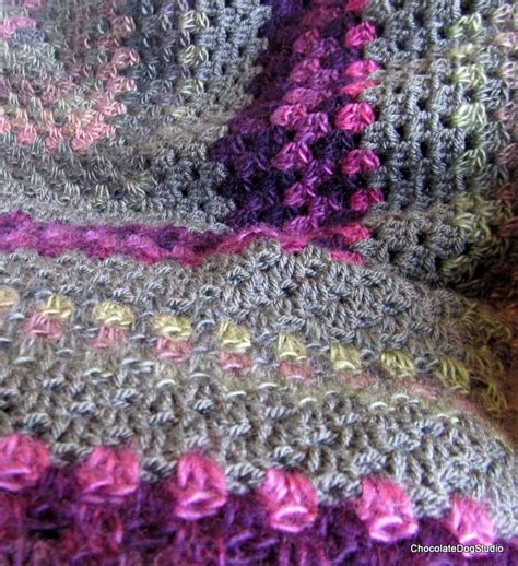 Crochet Blanket Pattern The Soft Purple Granny Square Afghan Etsy