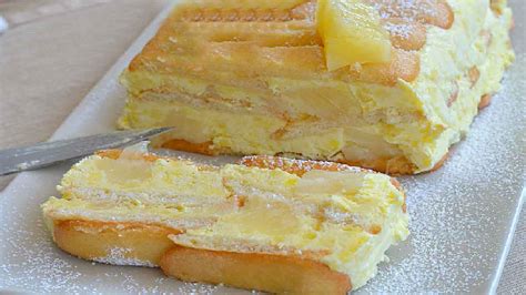 Gâteau de biscuits à la cuillère crémeux à l ananas un véritable délice