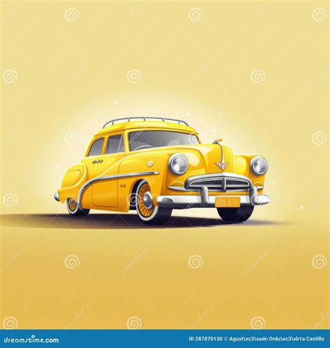 Illustration of a Cartoon of a Red Car. Stock Illustration ...