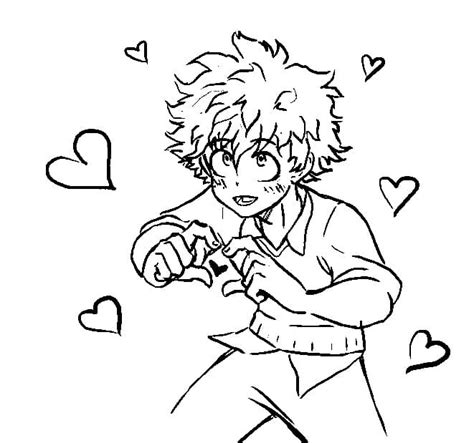 Dibujos De Deku Para Colorear 70 Dibujos Para Colorear