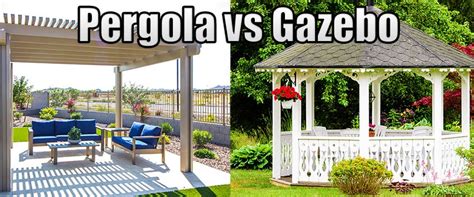 Difference Between Pergola And Gazebo