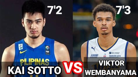 Kai Sotto Vs Viktor Wembanyama High Lights Youtube