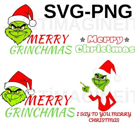 Grinch Face SVG PNG Cricut Grinchy Face Svg Christmas Svg Grinch