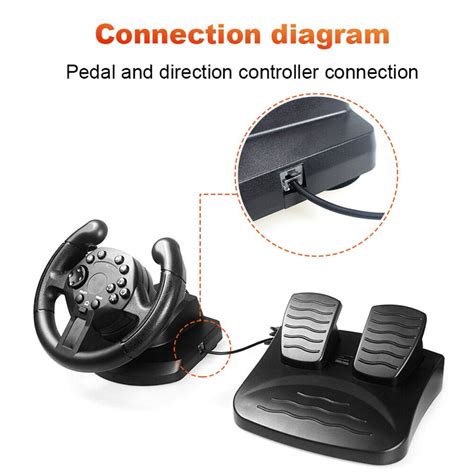 2022 New Game Racing Steering Wheel For PS3 PC Vibration Joysticks