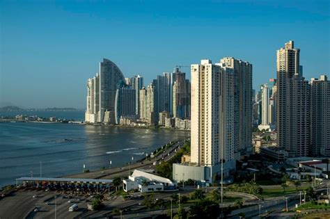 Premium Photo | Panama City city center skyline and Bay of Panama Panama Central America