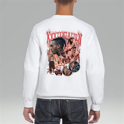 Xxxtentacion Shirt Hip Hop Rap Graphic Sweater Back Side Xxxtentacion