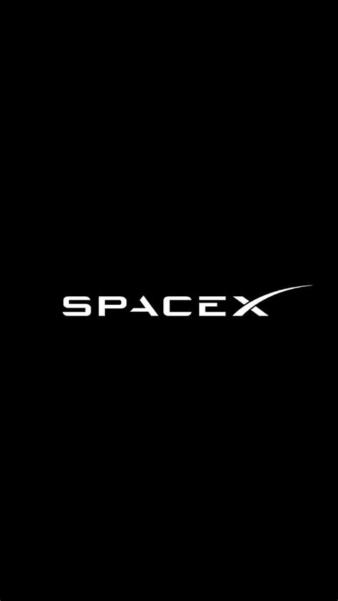 the spacex logo is shown against a black background