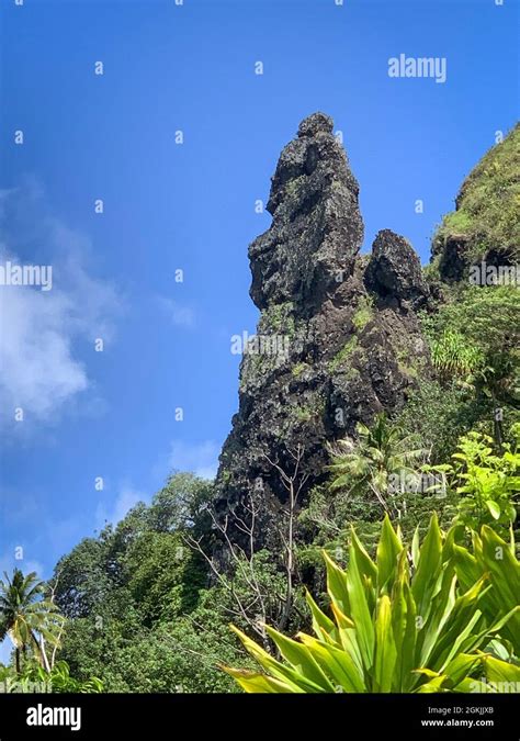 Omoa fatu hiva marquesas islands Banque de photographies et dimages à