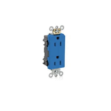 Leviton Electrical Receptacles 5 15R Lev Lok Dec Recep Blue M1626 B Zoro