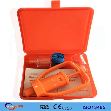 First Aid Tools Bite Pump Venom Extraction Vacuum Pumps With Iodine