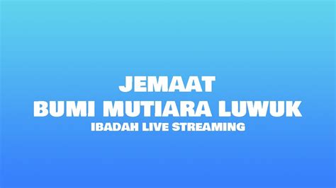 Live Streaming Ibadah Kreatif Minggu 25 Juli 2021 Pemuda Jemaat