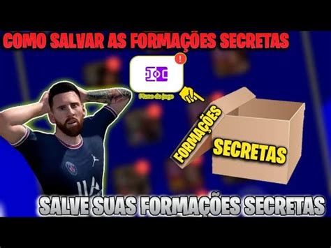 Como Salvar Sua Forma O Secreta No Efootball Mobile Nunca Mais