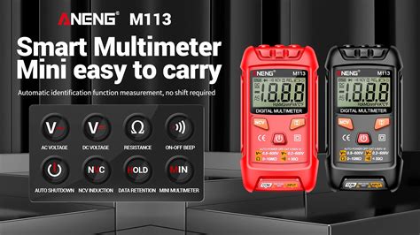 Aneng M Counts Mini Multimeter Digital Intelligent Ac Dc