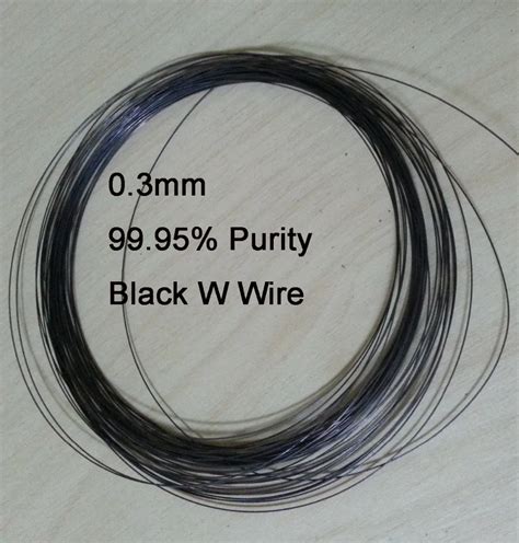 0 3mm Dia High Purity Industry Experiment Black Tungsten Wire Vacuum