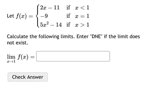 Solved Let F X {2x 11 If X 1calculate