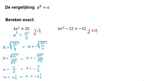 Kwadratische Vergelijkingen Oplossen Basis YouTube