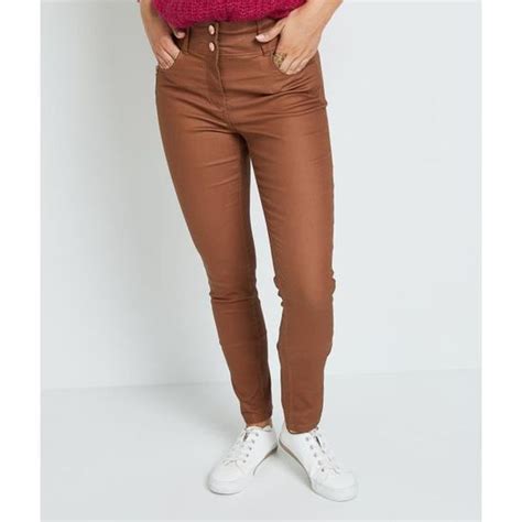 Grain De Malice Jean Slim Memphis Enduit Femme Brown Cdiscount Prêt