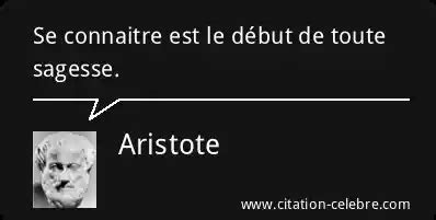 Citation Aristote sagesse Se connaitre est le début de toute sagesse