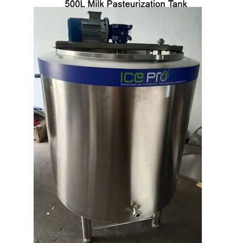 Ice Pro Stainless Steel L Milk Pasteurization Tank Capacity