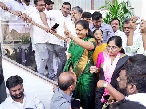 Delhi Liquor Scam Trs Mlc K Kavitha Says Bjp Playing Cheap Tricks As