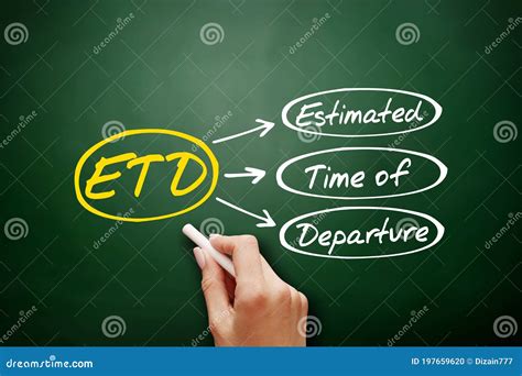 ETD - Estimated Time of Departure Acronym Stock Photo - Image of ...