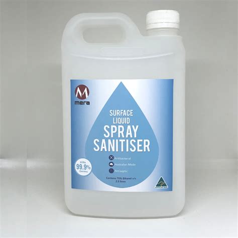 Liquid Spray Sanitiser 2 5l Hand Sanitiser Mera Chemicals