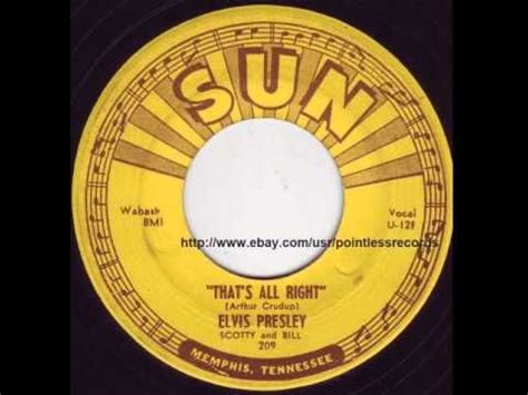 Elvis Presley That S All Right Original Sun Records 209 45RPM