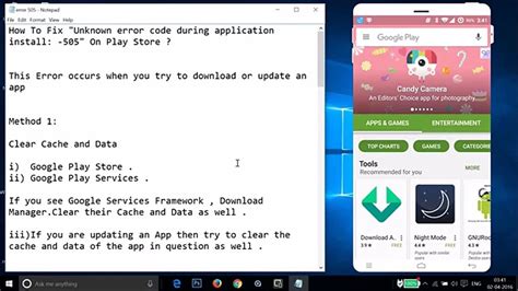 How To Fix Unknown Error Code During Application Install On Play