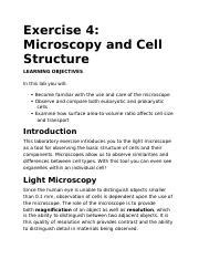 Understanding Microscopy And Cell Structure In Biology Lab Course Hero