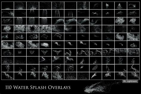 130 Water Splash Photo Overlays Photography Prop Water Etsy Photo