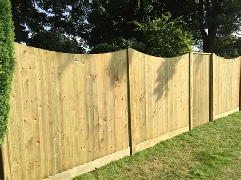 Featherboard Concave Fence Panels Scs Fencing