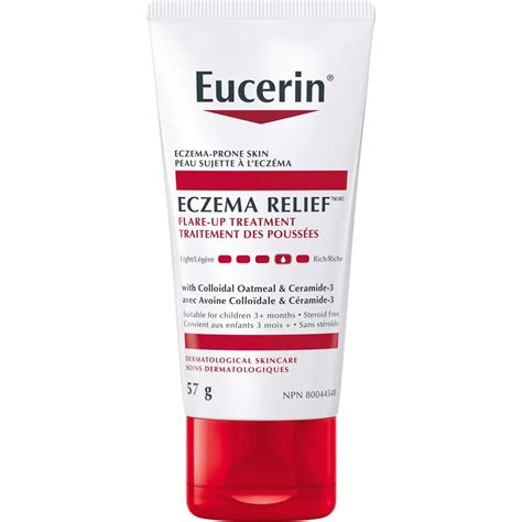 Eucerin Eczema Relief Flare-up Face and Body Treatment for Eczema-Prone ...