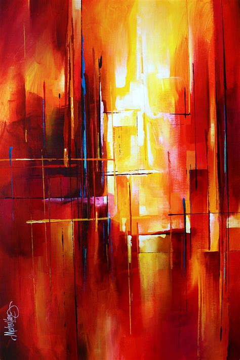 City Of Fire Painting By Michael Lang Pixels