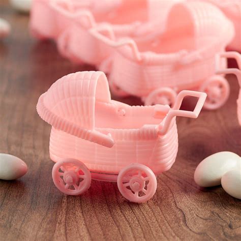 Pink Baby Carriage Shower Favors Its A Girl Theme Baby Shower