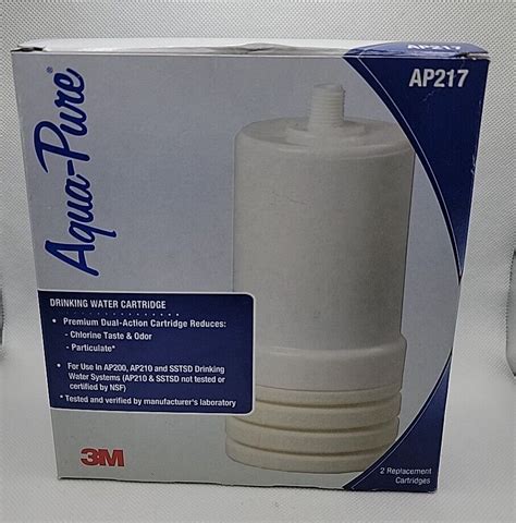 2 Pk 3m Ap217 Aqua Pure Under Sink Full Flow Replacement Water Filter Cartridge Ebay