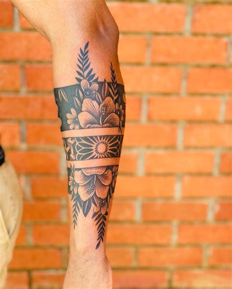 Pin By Melissa Schindler On Tattoo Forearm Band Tattoos Leg Band Tattoos Hand Tattoos For Guys