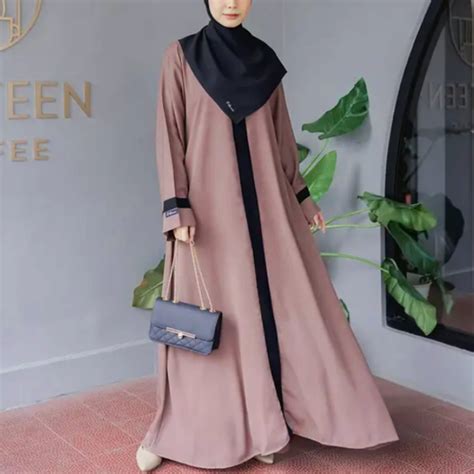 Jual Abaya Hitam Gamis Syari Bordir Arab Saudi Elegan Model Terbaru