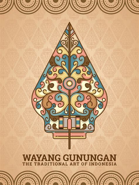 Gunungan Wayang Vektor