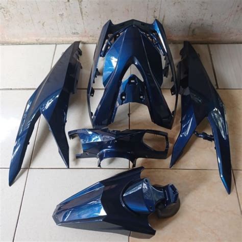 Jual Cover Full Body Halus Honda Beat Deluxe Moonlight Blue