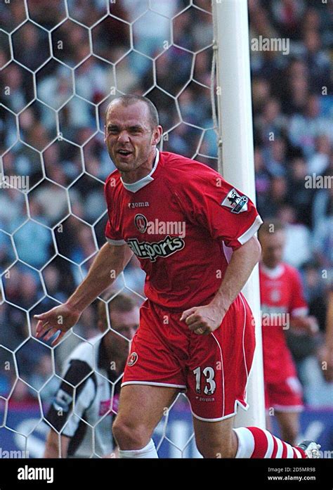 Charlton Athletic's Danny Murphy celebrates scoring his second goal ...