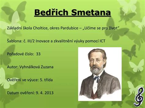 Ppt Bedřich Smetana Powerpoint Presentation Free Download Id2609947