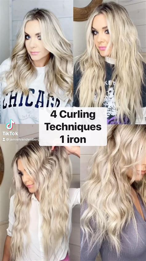 Curling iron tutorial for beach waves loose bouncy curl textured defined waves and voluminous ...