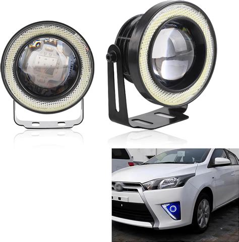 Ugshy 2 Pcs Car Led Fog Light Replacements 35in Round