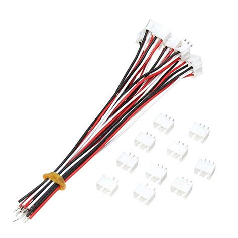 Hot 10 Sets Mini Micro Connectors Jst Xh254mm 3 Pin Connector Plug With Wires