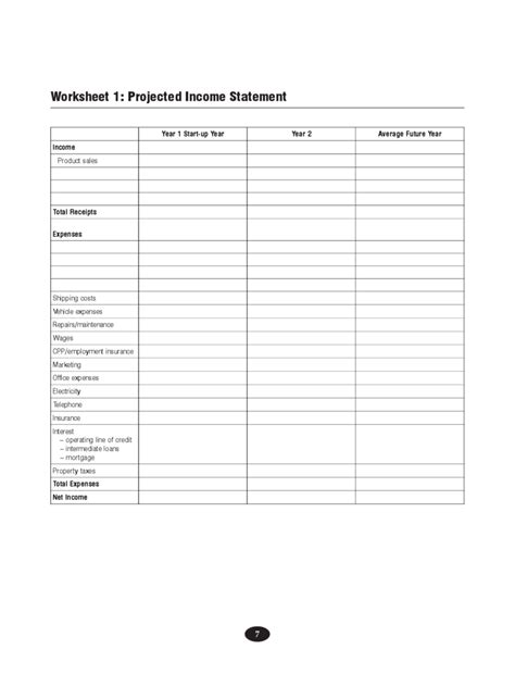 Projected Income Statement Template 2 Free Templates In Pdf Word Excel Download