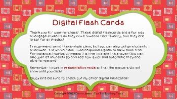 Digital Multiplication Flash Cards 3 5 Facts Up To 10 PowerPoint