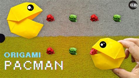 Origami Pacman How To Make Easy Moving Paper Toy Origami Pacman With Paper Video Game