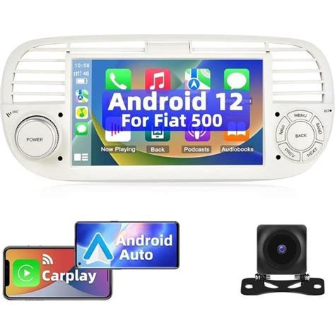 Podofo Autoradio Pour Fiat Avec Apple Carplay Android