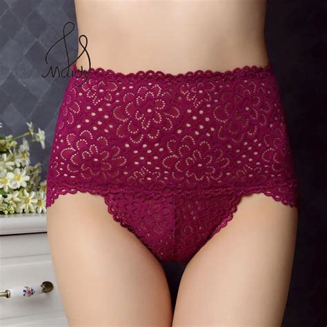 Maidy Women Transparent Panties Sexy Lace Pants Seamless Hollow Out For