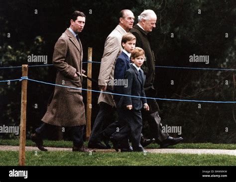 Prince Charles with Prince Philip Prince Harry and Prince William at ...